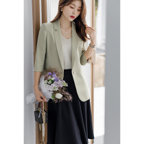 Njiahui CHAO thin and breathable 22 mmy elastic crepe true silk 70% sleeves Advanced sense suit jacket woman