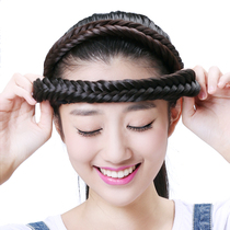 Delicate hair wig hair band Korean version of the forest department fashion braided headband Thick braided hair band Womens hair jewelry