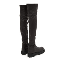 Knee boots Womens boots thick soles autumn and winter ann super long boots long elastic thigh thin boots flat bottom high boots
