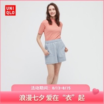 UNIQLO WOMENs DENIM Knitted SHORTS(Washed products) 435870 UNIQLO