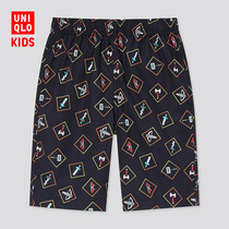 Uniqlo Kids UT MINECRAFT Light COTTON Elastic SHORTS Summer 434638 MINECRAFT Home PANTS