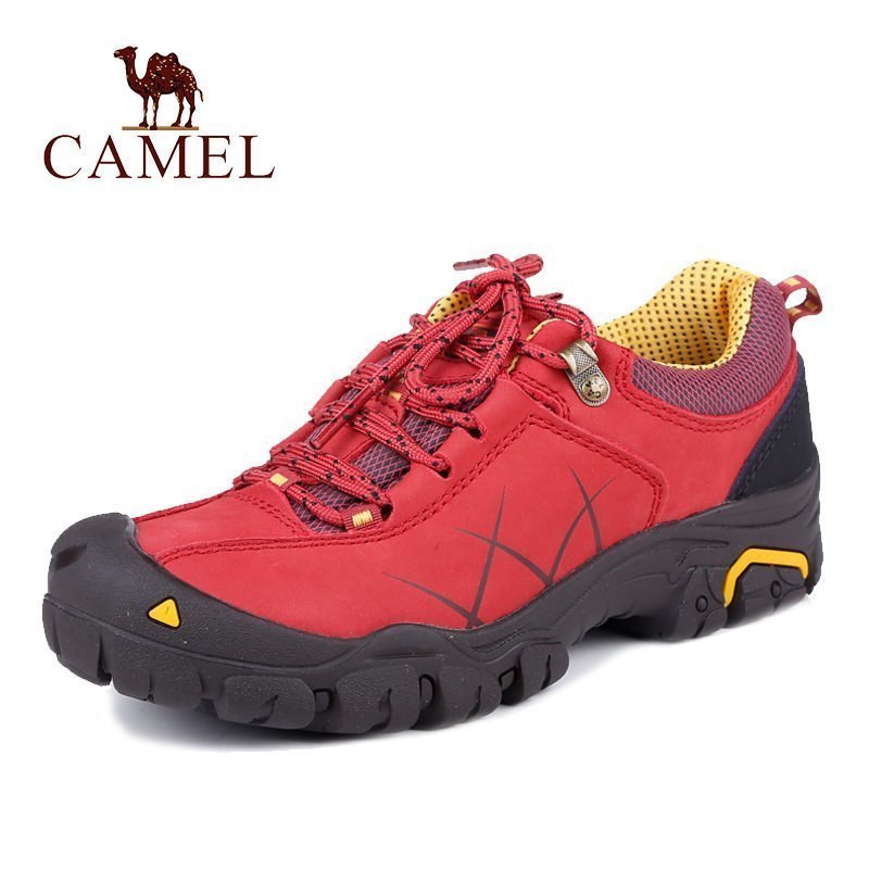 Camel outdoor shoes women's shoes autumn and winter cowhide lace hiking shoes light breathable women's leisure shoes