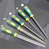  SD Shengda tool plastic handle square round semicircular triangle flat file P4 die steel file medium tooth shaping file