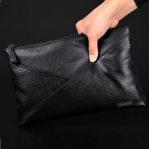 Tang Namesee Mens Bag Handbags Fashion Briefs Fashion Brief Soft Leather Business Headlayer Bull Leather Bag Large Capacity Hand Grip Bag Tide