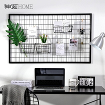 Nordic wrought iron grid Photo Wall photo frame Wall Wall combination creative ins room layout bedroom wall decorations