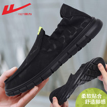Huili cloth shoes men a pedal lazy shoes 2021 new spring and summer quick-drying leisure soft bottom old Beijing cloth shoes mens shoes