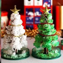 Buy one get one get one science experiment toy paper tree blossom Christmas tree will grow magic crystal tree Christmas gift