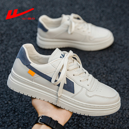 Huili men's shoes 2021 New Tide autumn breathable thin Leisure Sports small white shoes Joker men's board shoes