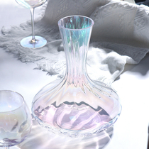 British rainbow decanter household crystal glass dream red wine Apple Cup goblet pourer set