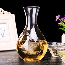 Lead-free Crystal Wine Decanter Set Thumb Sake Jug Concave decanter Hamster Ice Jug wine dispenser