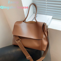 French ZAMP soft face large capacity bag female 2021 new premium commuter shoulder shoulder bag hand bag