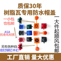 Resin tile accessories ASA special waterproof cap cap cap protection self-tapping screw drill dovetail steel wooden nail color steel plastic
