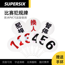 Basketball game replacement foul suspension sign double-sided display Stadium technical statistics record table supplies equipment