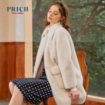 PRICH autumn and winter wild sweet lamb wool sheep shearing jacket PRJLA8V81R