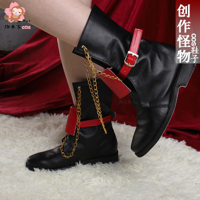 taobao agent Idol Fantasy Festival 2COS Shuojian Yueyue COS Shoes Creation Monster Little Painter Tiancheng 燐 燐 Boot customization