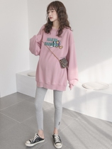 Pregnant women T-shirt spring and autumn top long cotton long sleeve Korean casual base shirt fashion sweater tide mother spring and autumn