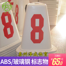 Rhyme into ABS FRP road pier Track and field track split road sign Obstacle marker road sign