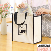 Summer insulation bag handbag with lunch lunch box bag Student large capacity lunch box pocket Office worker waterproof bag female