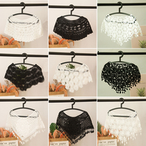 Summer Lace shawl Shoulder Veil slim 100 hitch Hollowed-out Embroidery Fashion Small Mawl Black White Hooded Sweatshirt