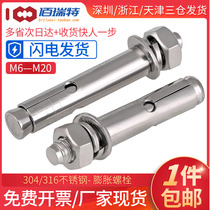 304 316 Stainless Steel Expansion Screw External Expansion Bolt Lifting Explosive Screw M6M8M10M12M14M16