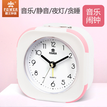 Overlord many music alarm clock cute lazy sleepy with night light creative alarm bedside desk student clock