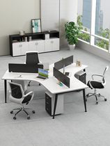 Staff Desk 3 People 6 Alien staff Table and chairs Combined computer desk partition Creative station table minimalist Hyundai