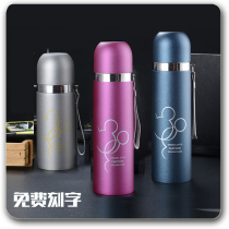 Lettering stainless steel thermos cup men and women advertising Cup custom cup tea cup portable student Cup wholesale printing logo