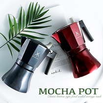 Mocha pot Hand-made coffee pot cooking Household Italian portable Italian concentrated drip filter High pressure small pot electric stove