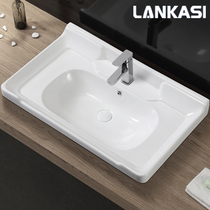 Single basin basin Wash basin Wash basin One-piece ceramic basin Semi-embedded table basin Art basin Square wash basin