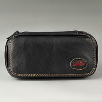 Safin SAVINELLI single-bucket portable pipe accessories bag pipe leather handmade 2-bucket portable cigarette bag men