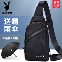Playboy chest Bag Mens shoulder bag Tide brand summer new shoulder bag large capacity leisure chest backpack