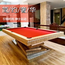 Simple modern custom home Table black eight nine ball pool table standard adult pool table drop bag