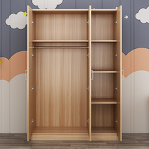 Economical simple storage bedroom wardrobe Simple modern solid wood assembly dormitory childrens small wardrobe Large wardrobe