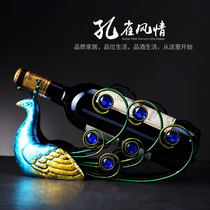 Eurostyle Creative Red Wine Rack Pendulum modern minimalist Personality Wine Bottle Rack Wine Cabinet Decorations Hem