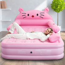 Inflatable mattress home single double cute ktcat cartoon bedroom tatami air folding bed outdoor air cushion bed