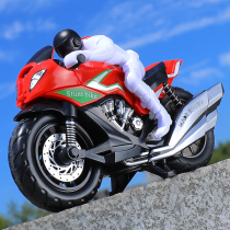 2021 New Stunts Inertia Motorcycle Kid Baby 2 Boy 3 Three-year-old Small Car Model Childrens Toys