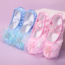 Childrens Dance Shoes Aisha Dancing Shoes Shoes Physical Training Gymnastics Girl Blue Fassage Ballet Shoes