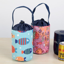 Mini Bento bag stew pot braised porridge Cup lunch box bag drawstring small student office worker portable bag bag