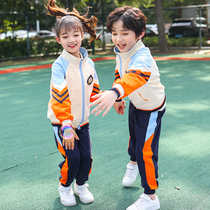 Kindergarten garden clothes spring and autumn clothes pure cotton childrens class clothes teachers primary school uniforms three sets of khaki College autumn