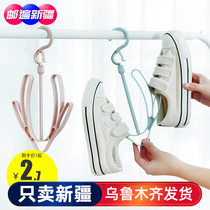 Xinjiang department store balcony shoe rack hanger adhesive hook multifunctional household shoe rack hook shoe rack hook shoe rack