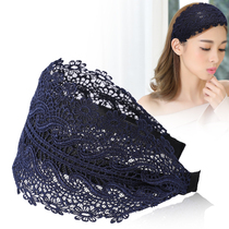 Pressure hair band tooth non-slip hair band Female net red face hair card adult hair bundle Korean wide edge cover white hair band headband