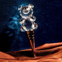 Premium wine bottle stopper zinc alloy creative crystal wine stopper champagne stopper set boutique