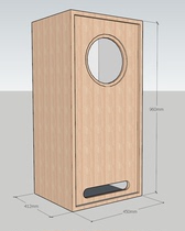 Krott 10 inch 12 inch 15 inch full range speaker official drawings Solid wood speaker dovetail tenon Hifi empty box