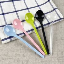 Disposable spoon plus hard ice cream spoon individually wrapped pudding spoon yogurt dessert spoon 100 ice cream