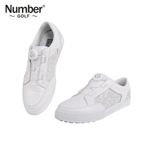Number golf ladies sneakers BOA twist buckle fashion casual white shoes golf sneakers
