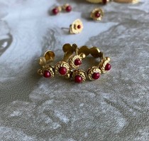 Europe France Paris designer original niche jewelry garnet opening ring