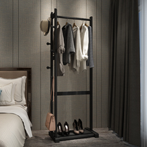 Multifunctional solid wood coat rack floor simple household creative clothes rack simple modern bedroom hanger
