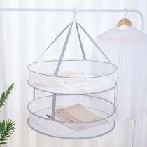 Clothes basket tiled drying rack sweater anti-deformation net pocket household socks wool sweater special drying artifact
