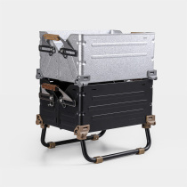 Thous Winds one thousand Wind Outdoor Snow Peak SnowPeak Opening Box TNR Portable Containing Box Metal Folding Feet