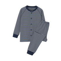 MUJI Childrens Non-side Seam Knitted Pajamas